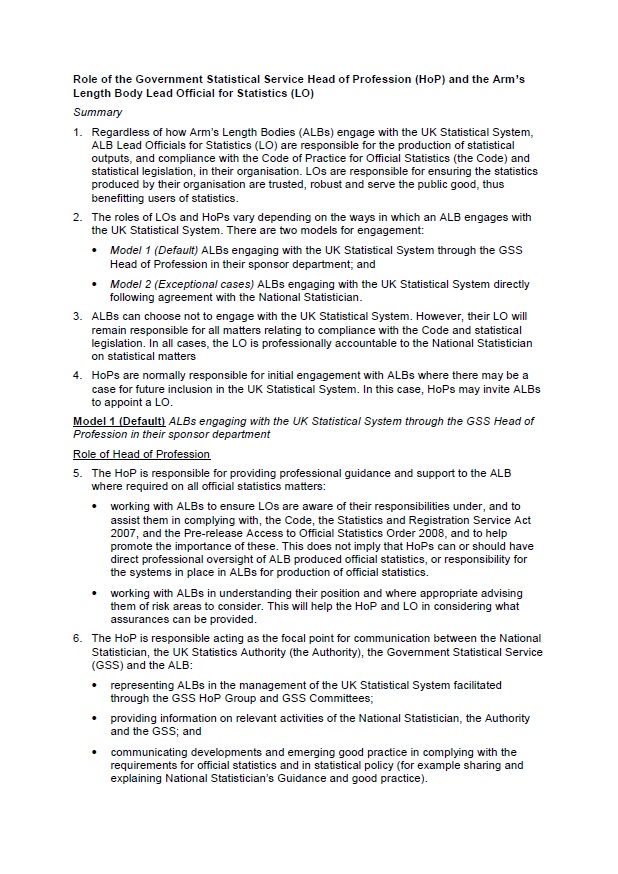 Role of Lead Officials